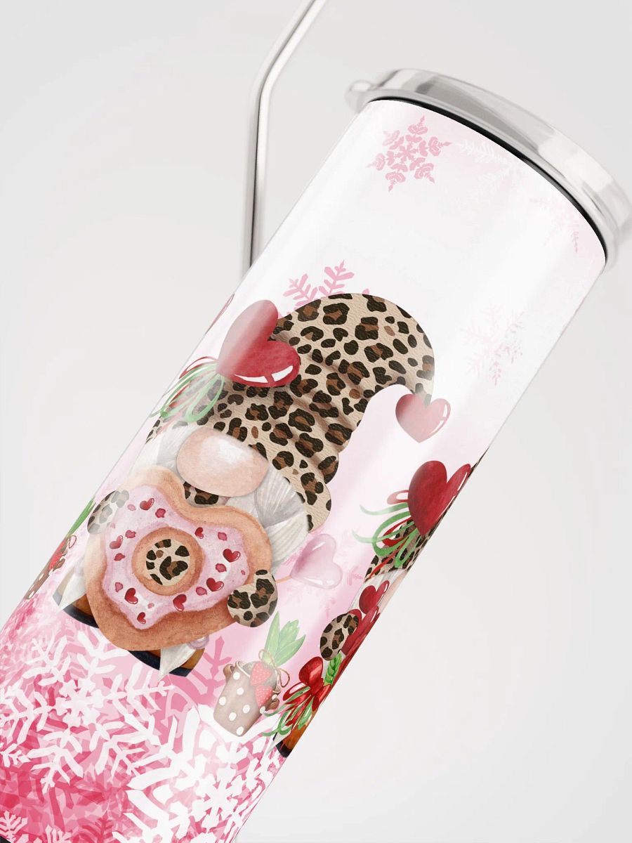Embrace Love Every Sip: Valentine's Day Stainless Steel Tumbler with Reusable Straw product image (5)