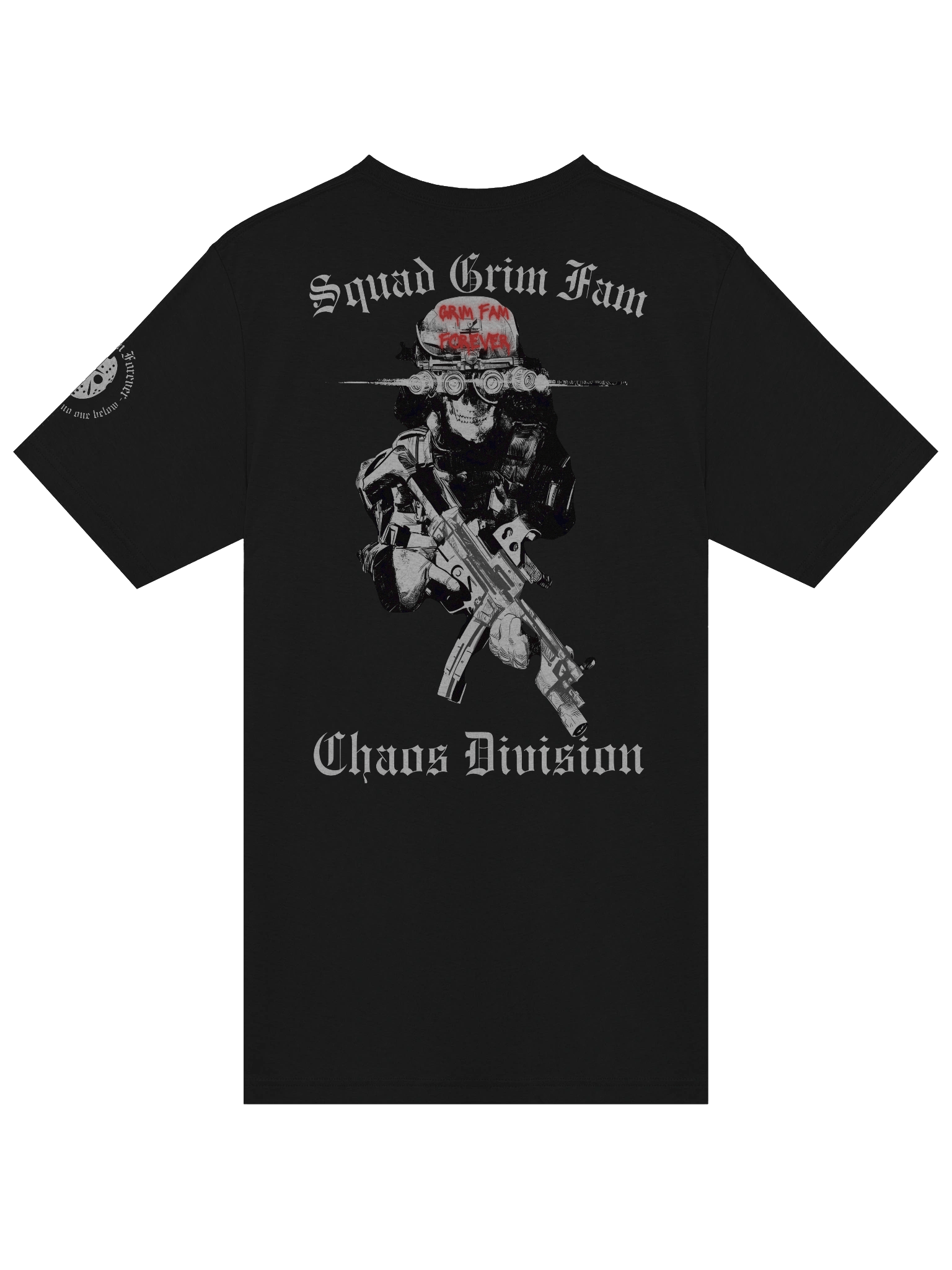 GRIM FAM — SQUAD GRIM FAM — CHAOS DIVISION | TEAM EXCLUSIVE: CHEESECAKE EDITION - SHIRT- #1 - Black / Navy / Blue / Red / Grey product image (6)