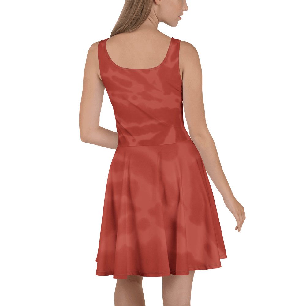 Radiant Red Abstract All-Over Skater Dress product image (4)