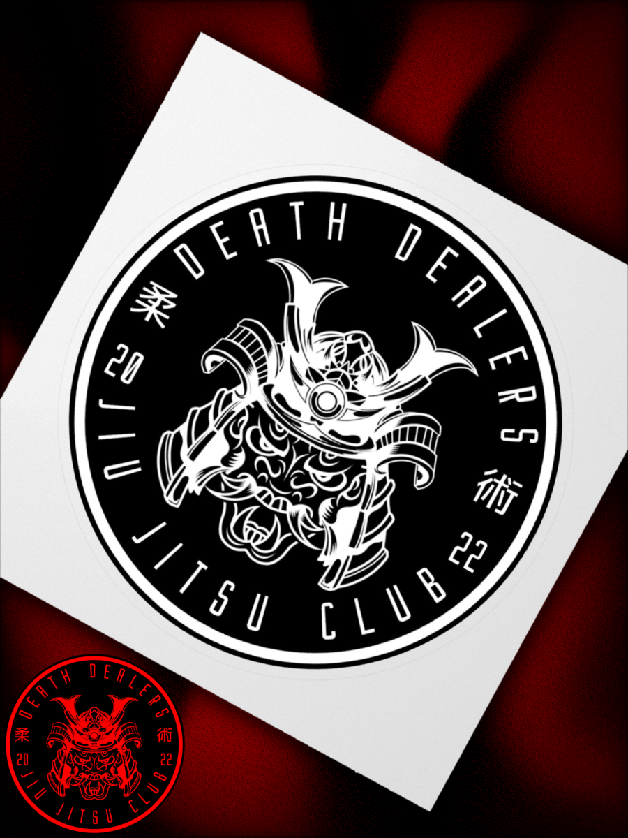 Death Dealers - Round Logo (Black And White) Sticker product image (1)