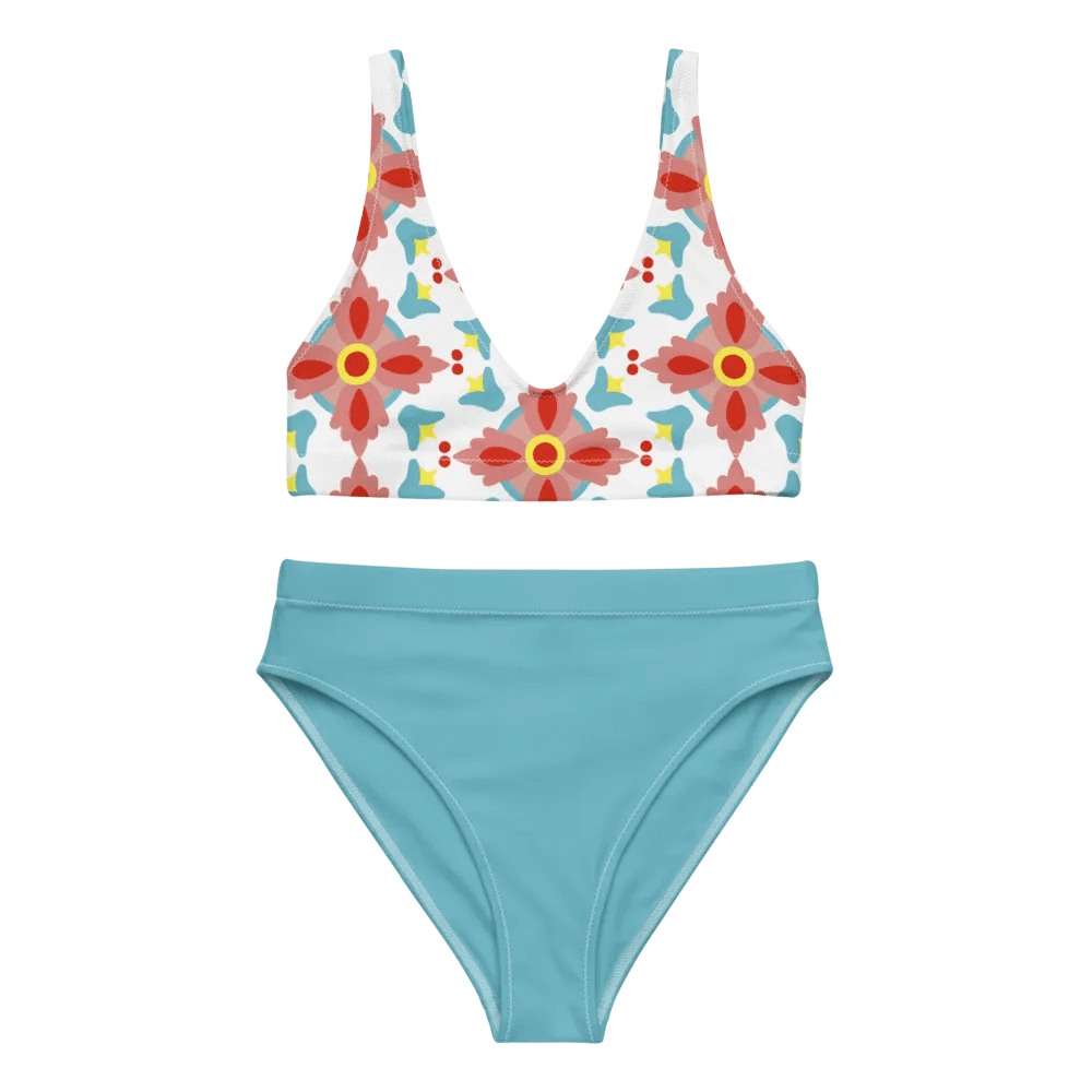 Floral Fantasy Recycled High Waisted Bikini Set product image (6)