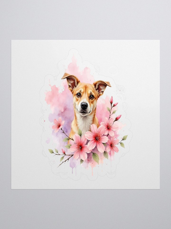 Potcake Floral Sticker product image (1)
