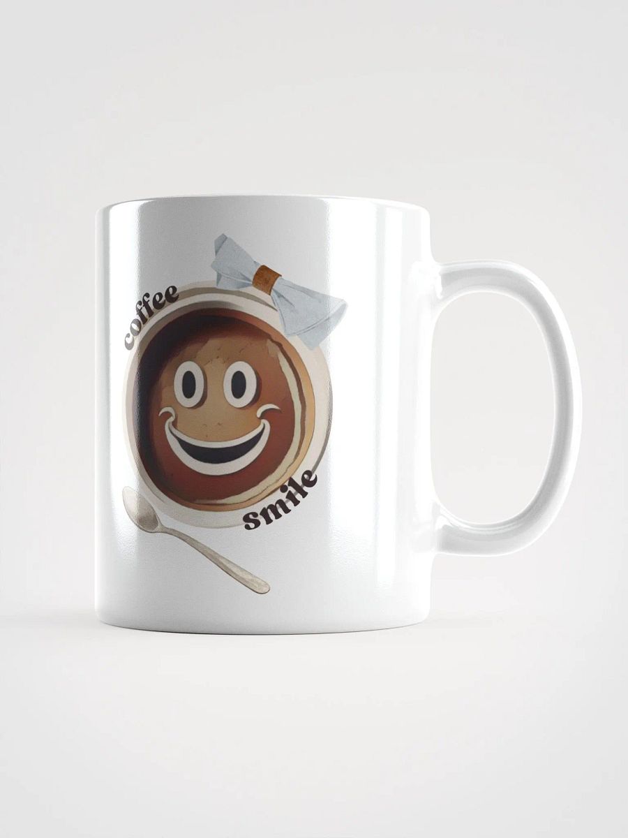 Coffee Smile Funny Cute Sweet White Glossy Mug product image (1)