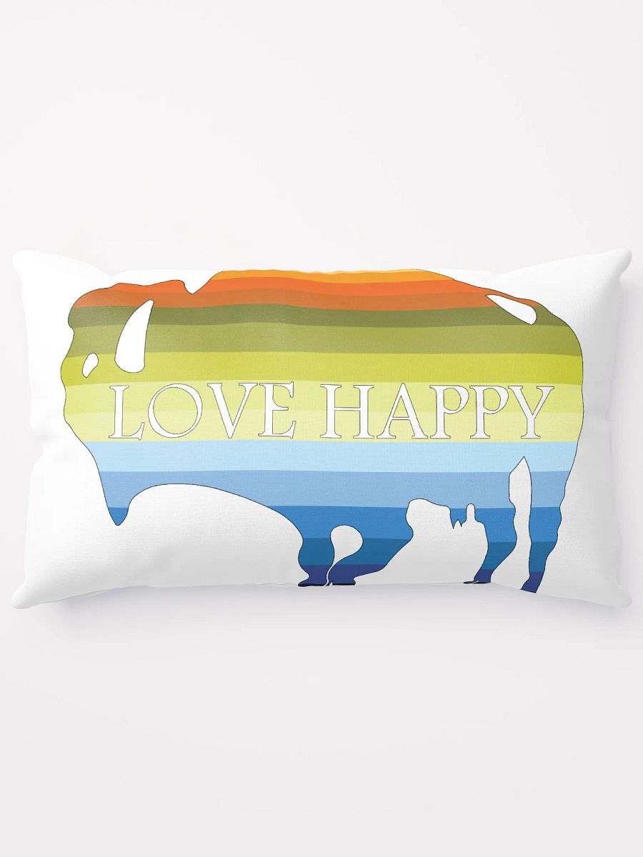 Love Happy Buffalo Pillow product image (5)
