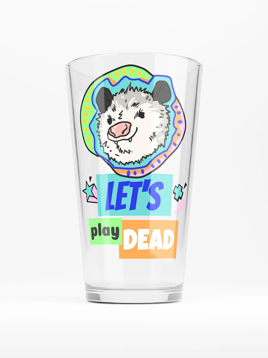 Let's Play Dead pint glass product image (2)