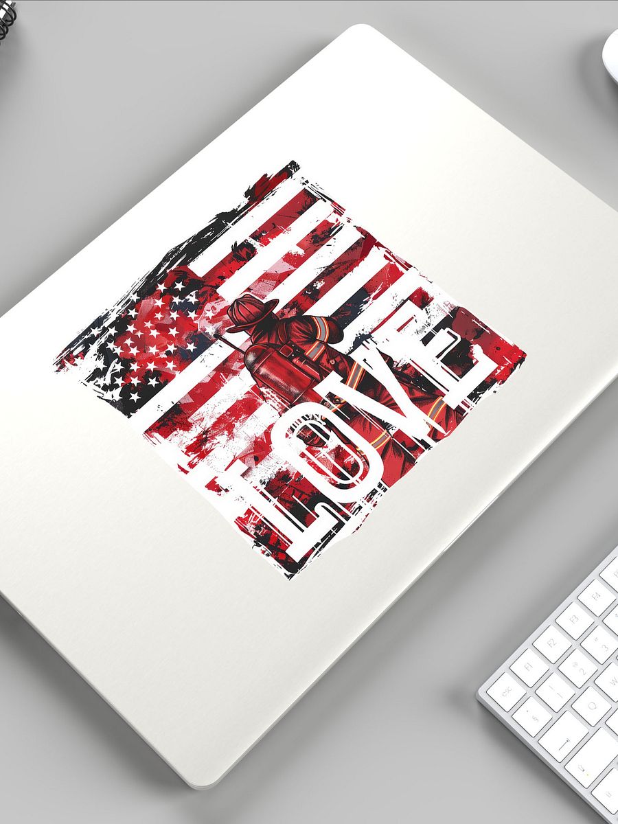 American Flag Firefighter Love product image (1)