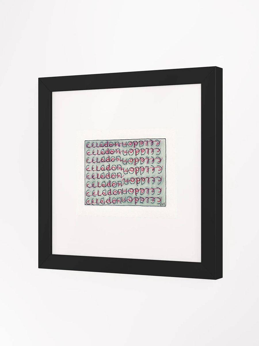 Celedon Panel Card Print Framed product image (3)