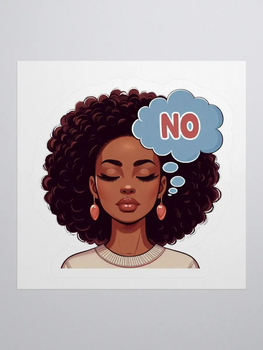 No | Kiss Cut Sticker product image (1)
