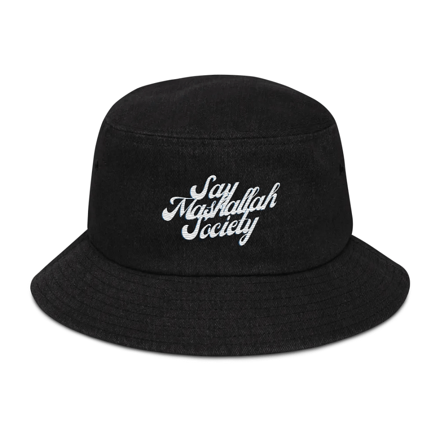 Say Mashallah Society Arab Bucket Hat Denim product image (1)