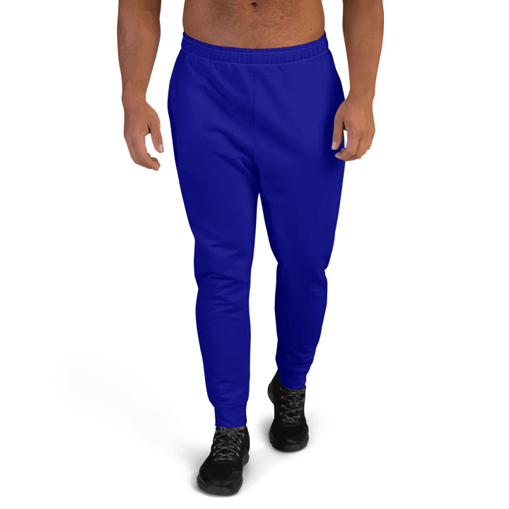 Plain Color Navy Blue Joggers product image (1)