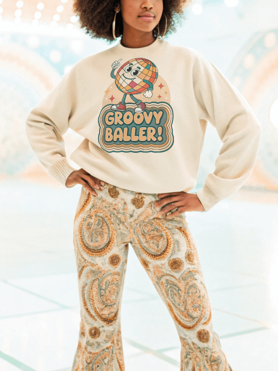 Groovy Baller Crewneck Sweatshirt product image (1)