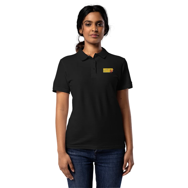 SP TV logo Embroidered on Womens Pique Polo product image (1)