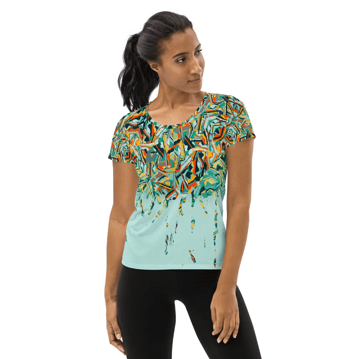 Colorful Destruction | Women's Athletic T-Shirt product image (1)