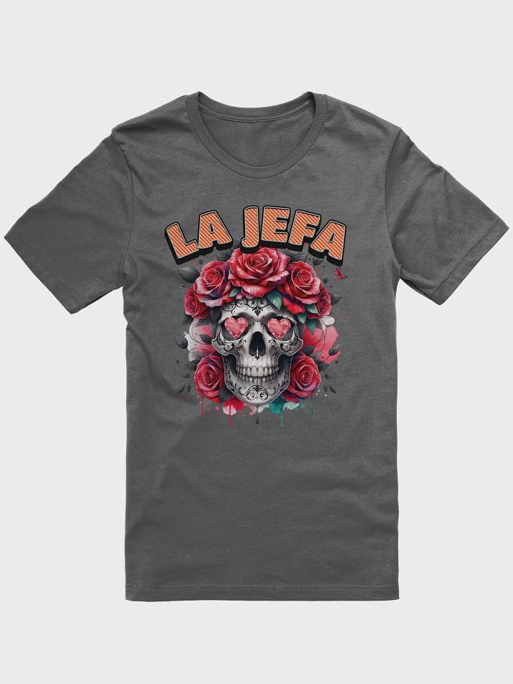 La Jefa Skull The Boss and Roses T-Shirt product image (1)