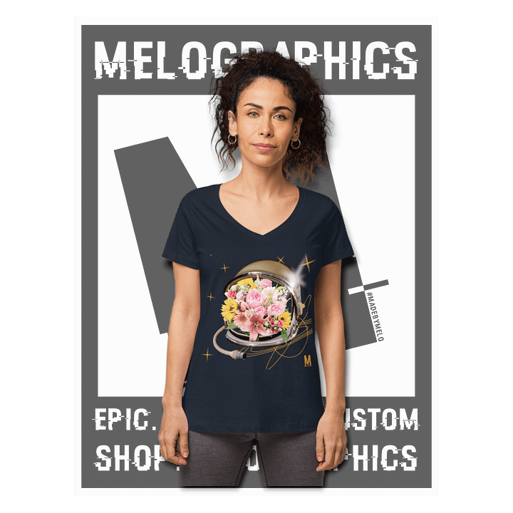Floral Flyer - Classic Women's V-Neck T-Shirt | #MadeByMELO product image (1)