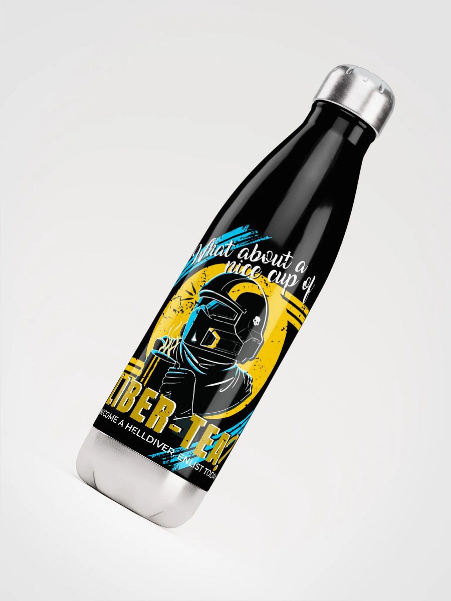 Helldivers 2 Stainless Steel Bottle | What About a Cup of Liber-Tea? Retro Design product image (4)