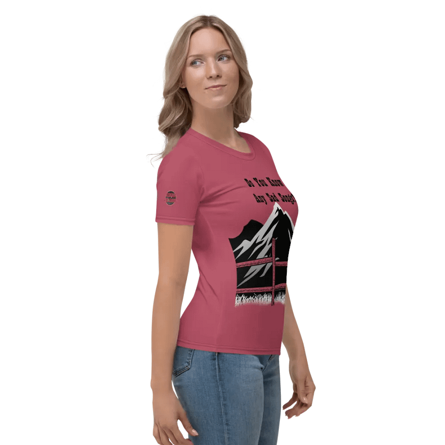 Women's Sad Songs Shirt (Pink) product image (4)