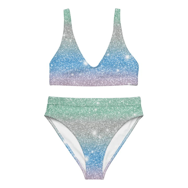 Glitter Unicorn Texture Design High Waisted Bikini (10) product image (1)