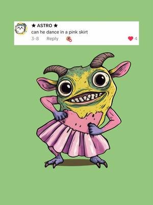 Hello boys…😏 [ Featuring Gloobert #6 ] #animation #cartoon #moulinrouge #questionsandanswers #requestdone #monster #uglycute #fyp #glooberts 