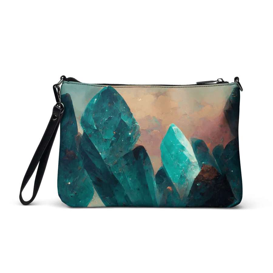faux leather Green fluorite Crossbody Bag product image (3)