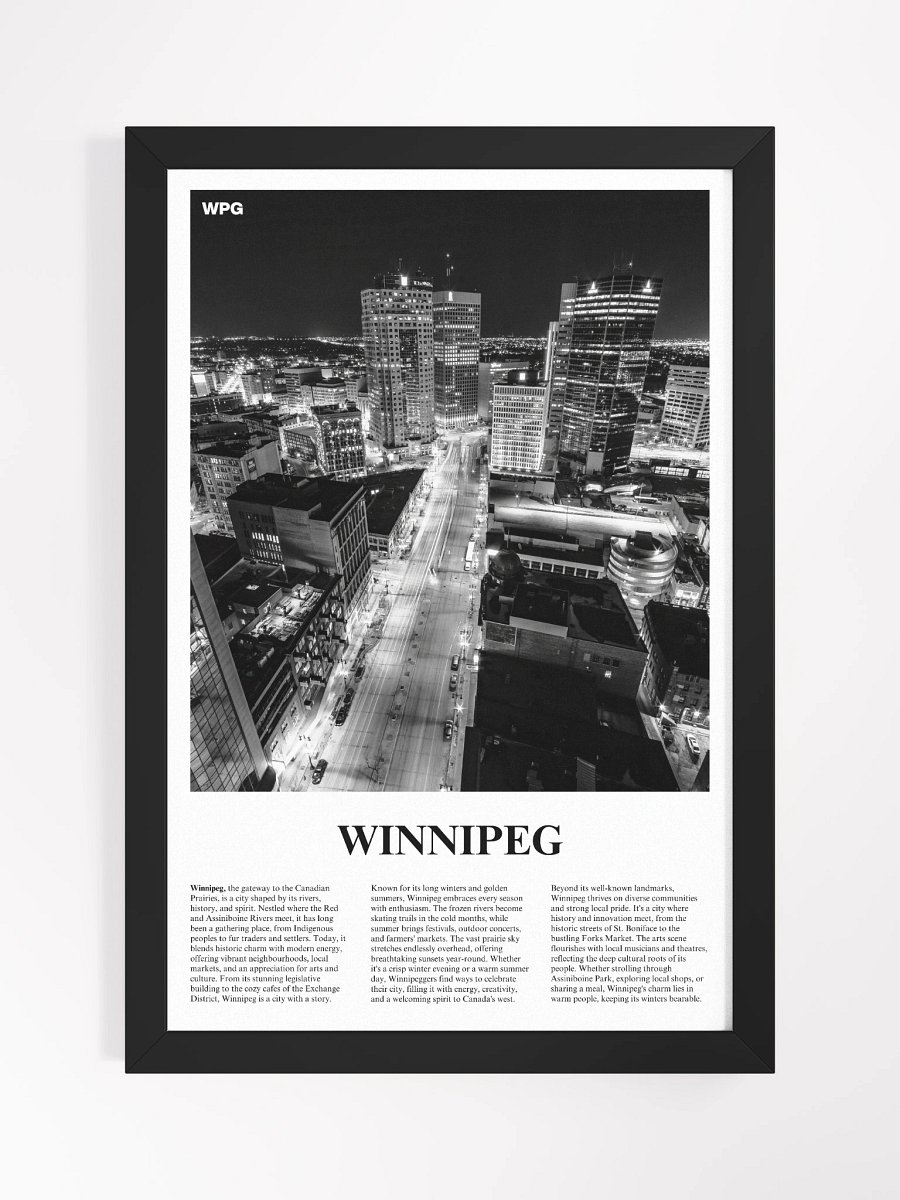 Winnipeg 02 Newspaper Poster | Framed product image (5)