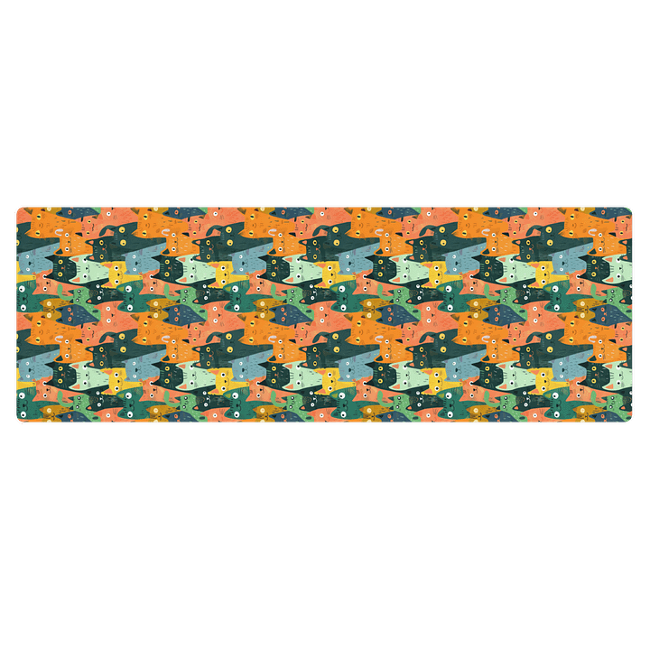 Cartoon Cats Yoga Mat by Treasure Pie product image (1)
