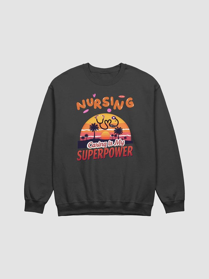 Sunset Superpower Nursing Crewneck Sweatshirt product image (2)