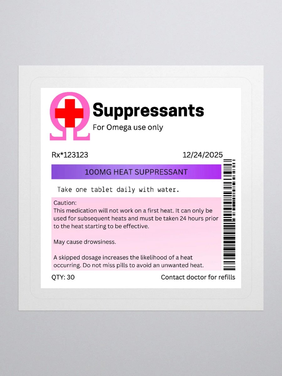 Heat Suppressants Rx sticker product image (4)