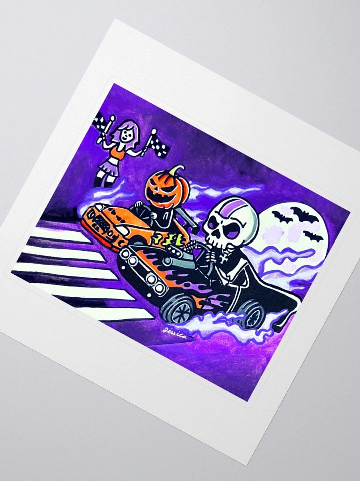 Spooky Street Race Sticker product image (2)