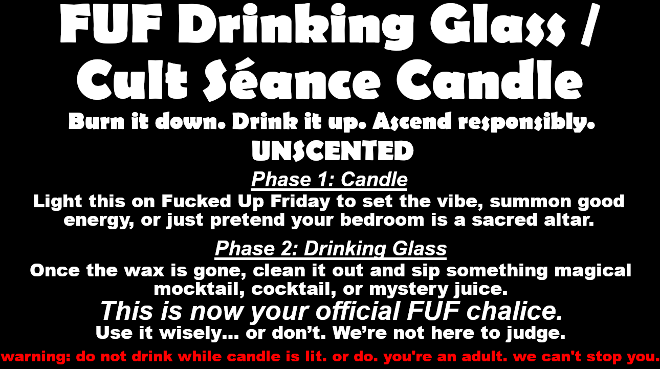 FUF Drinking Glass / Cult Séance Candle product image (4)