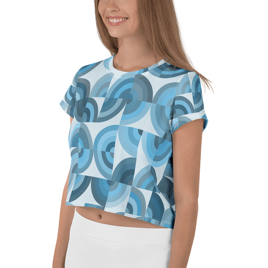 Azure Mosaic Crop Tee product image (3)
