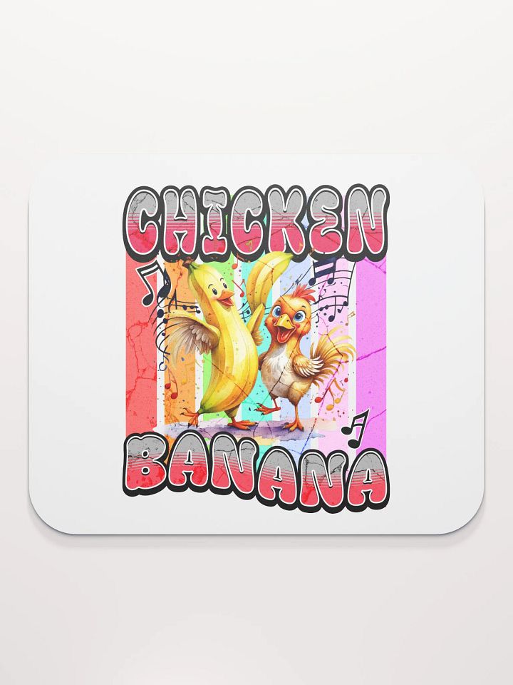 Chicken Banana Whimsical Mouse Pad product image (1)