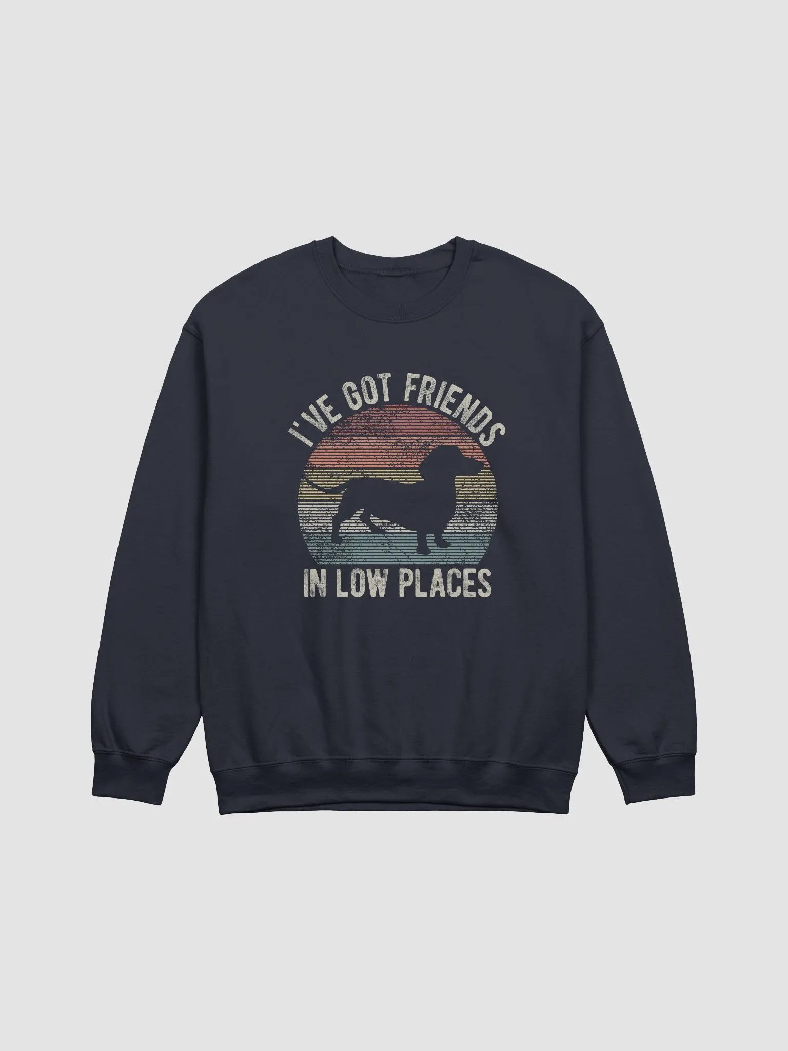 I've Got Friends in Low Places Dachshund Sweatshirt | Funny Vintage-Style Shirt for Wiener Pawrents product image (13)