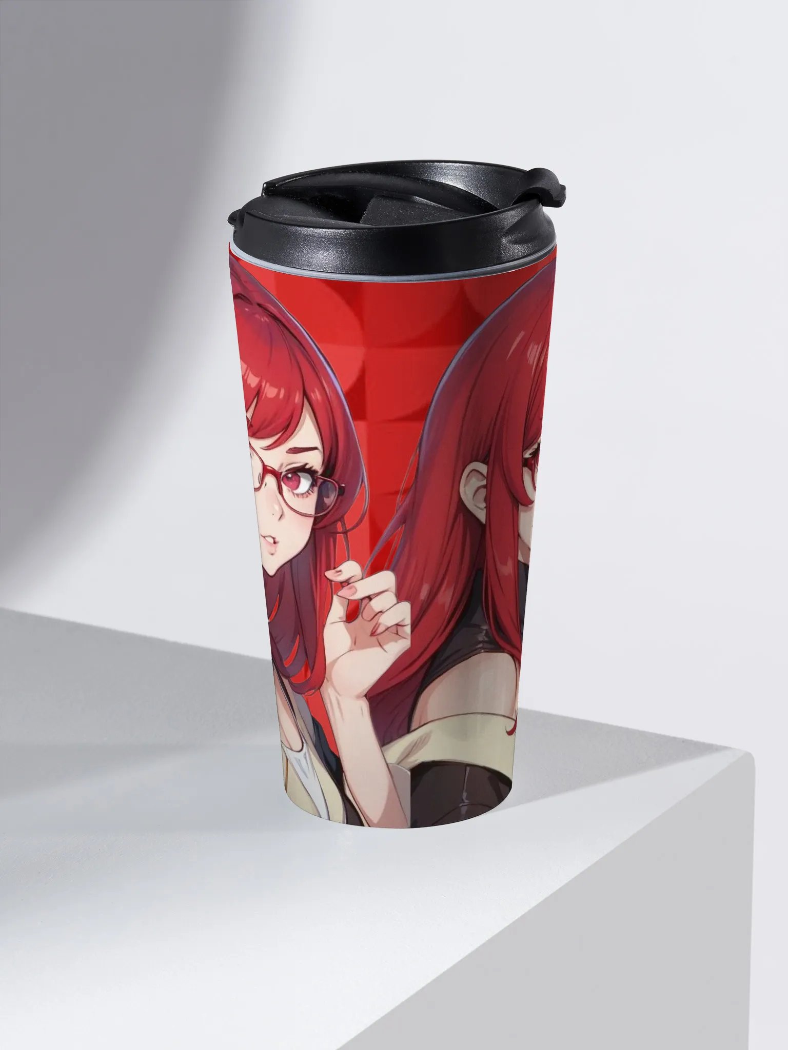 (Red WAIFU) K Stainless Steel Travel Mug product image (2)