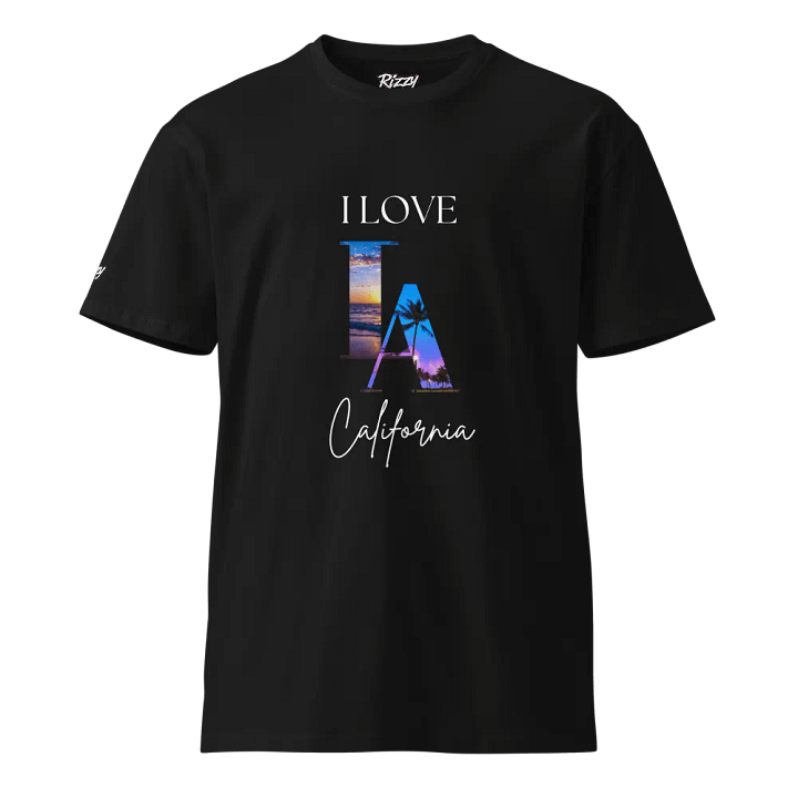 I love LA T-Shirt with Picture Blue Sky Background in the LA Letters product image (1)