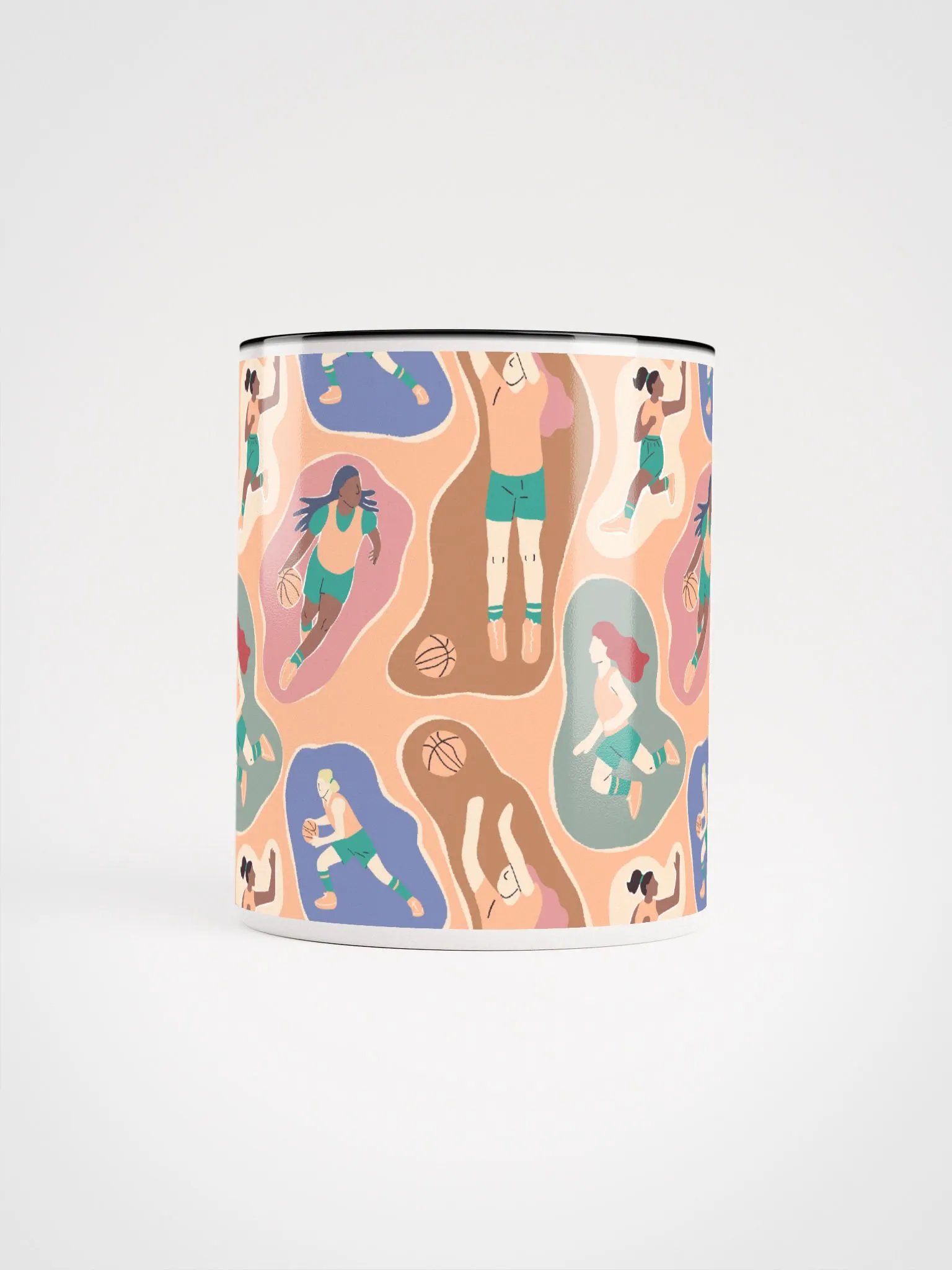 Empowered Play: Women's Basketball Elegance in Pantone Peach Fuzz product image (9)