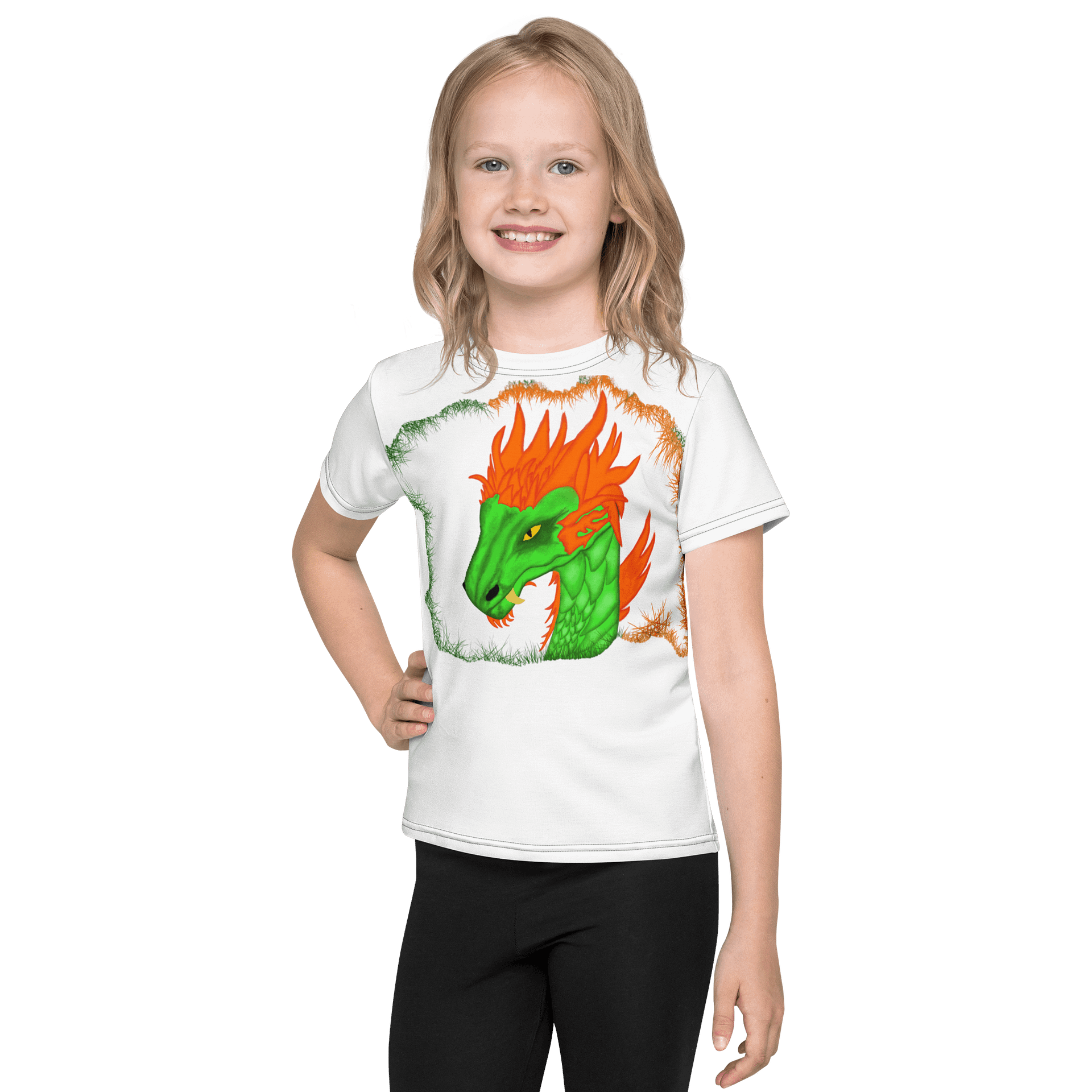 Fierce Dragon All-Over Print Kids T-Shirt product image (1)