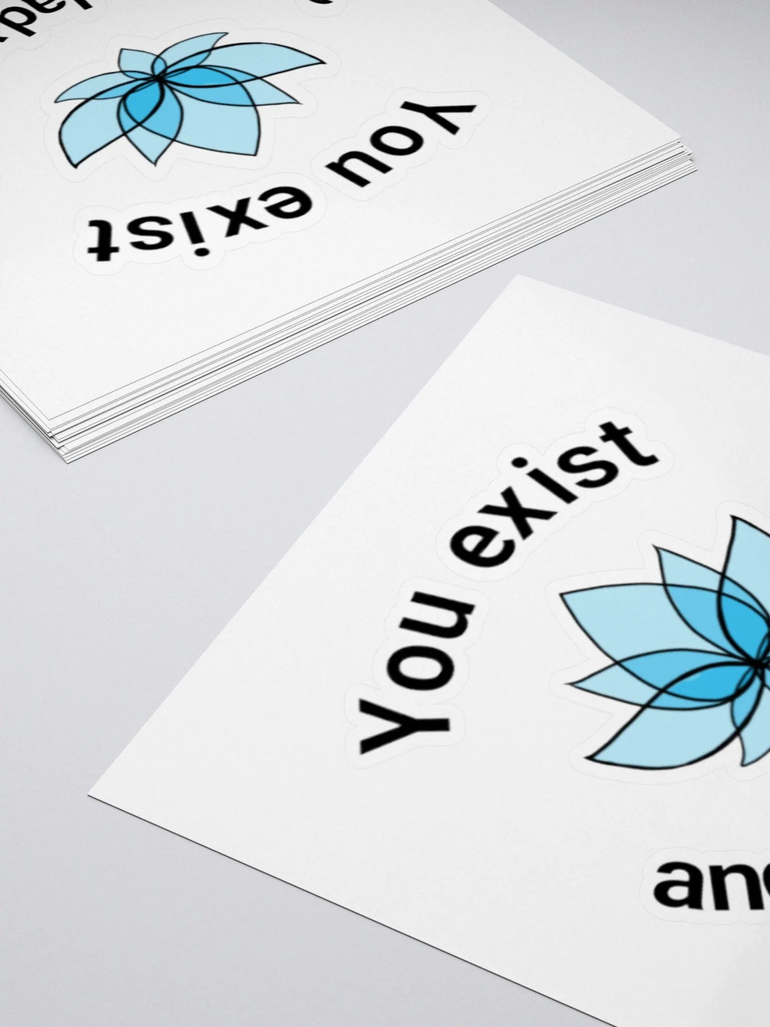 You exist lotus sticker product image (4)