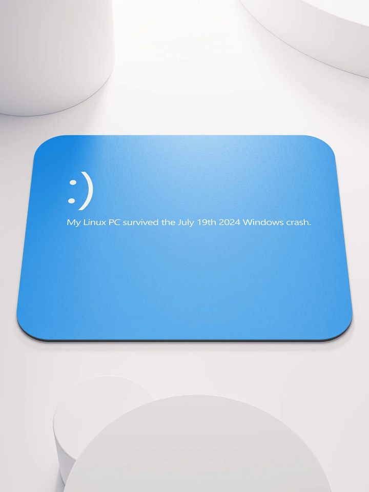 My Linux PC Survived Mouse Pad product image (1)