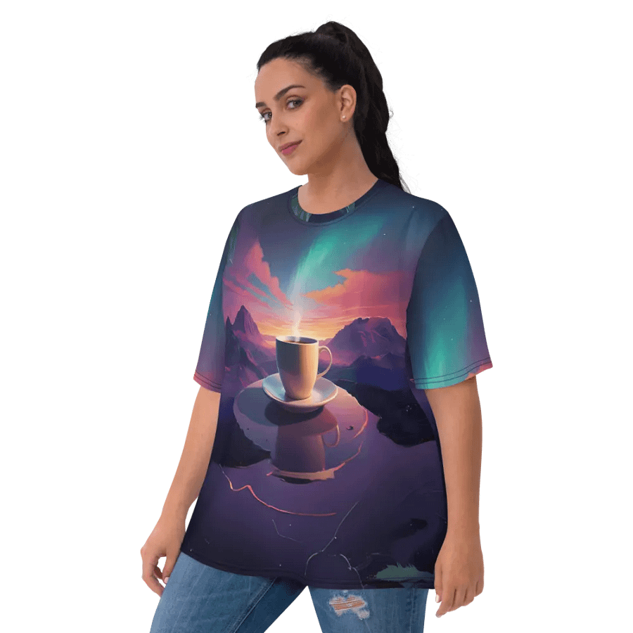Coffee Sunset All Over Print T-shirt product image (9)