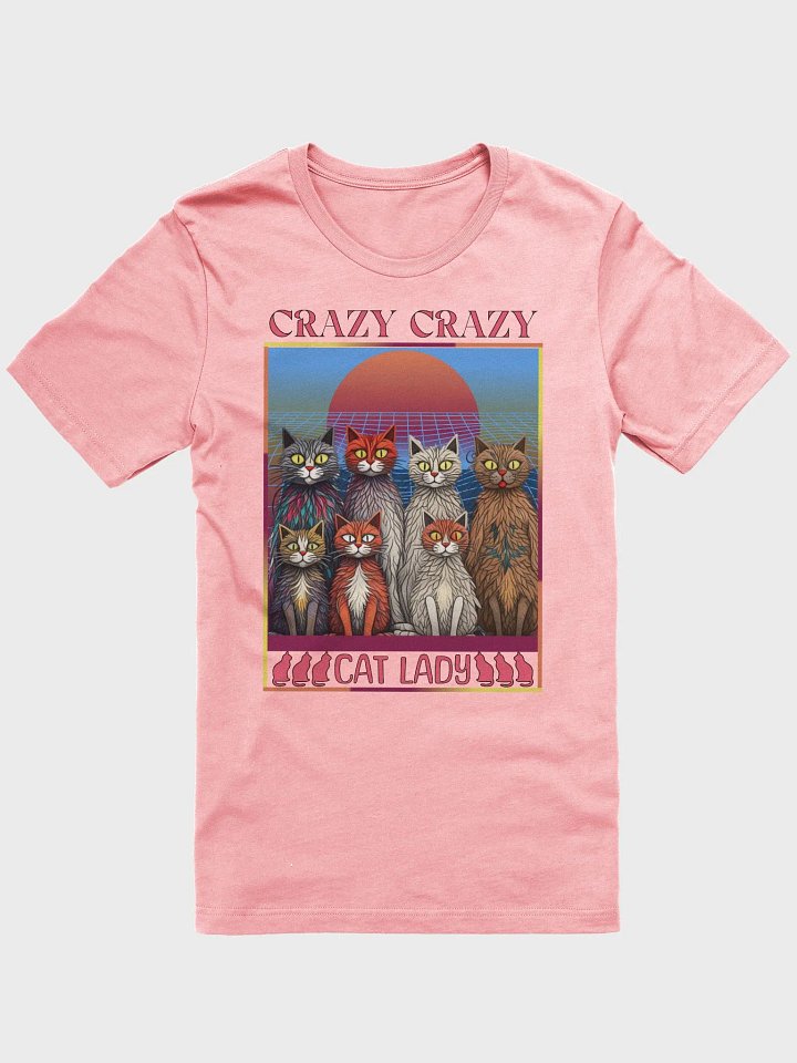 Crazy Crazy Cat Lady Retro T-Shirt product image (36)