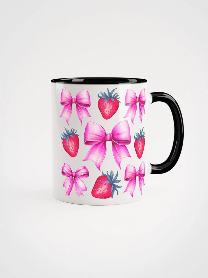 Strawberry Bow Elegance Ceramic Mug product image (5)