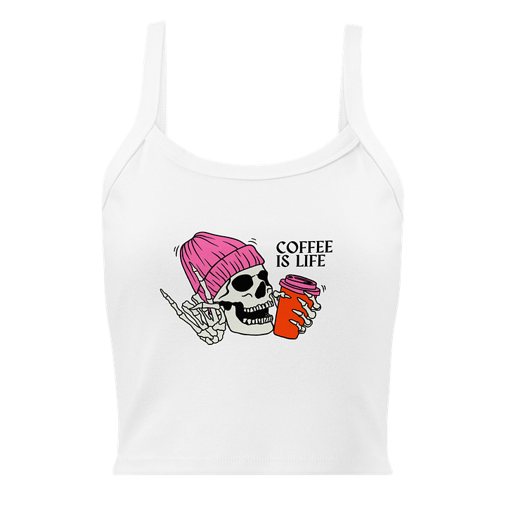 Coffee is Life Ribbed Tank Top product image (1)