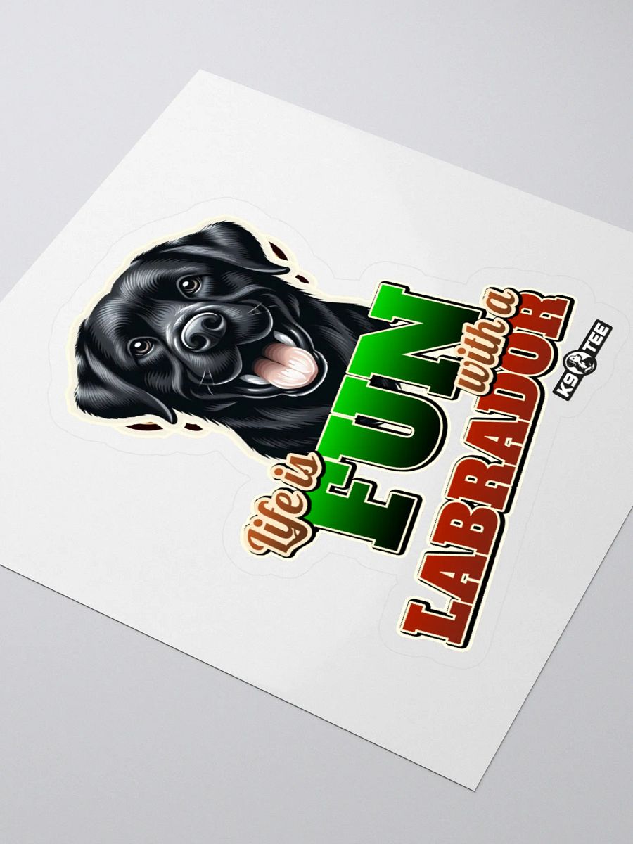 Fun Labrador Kiss Cut Stickers product image (3)