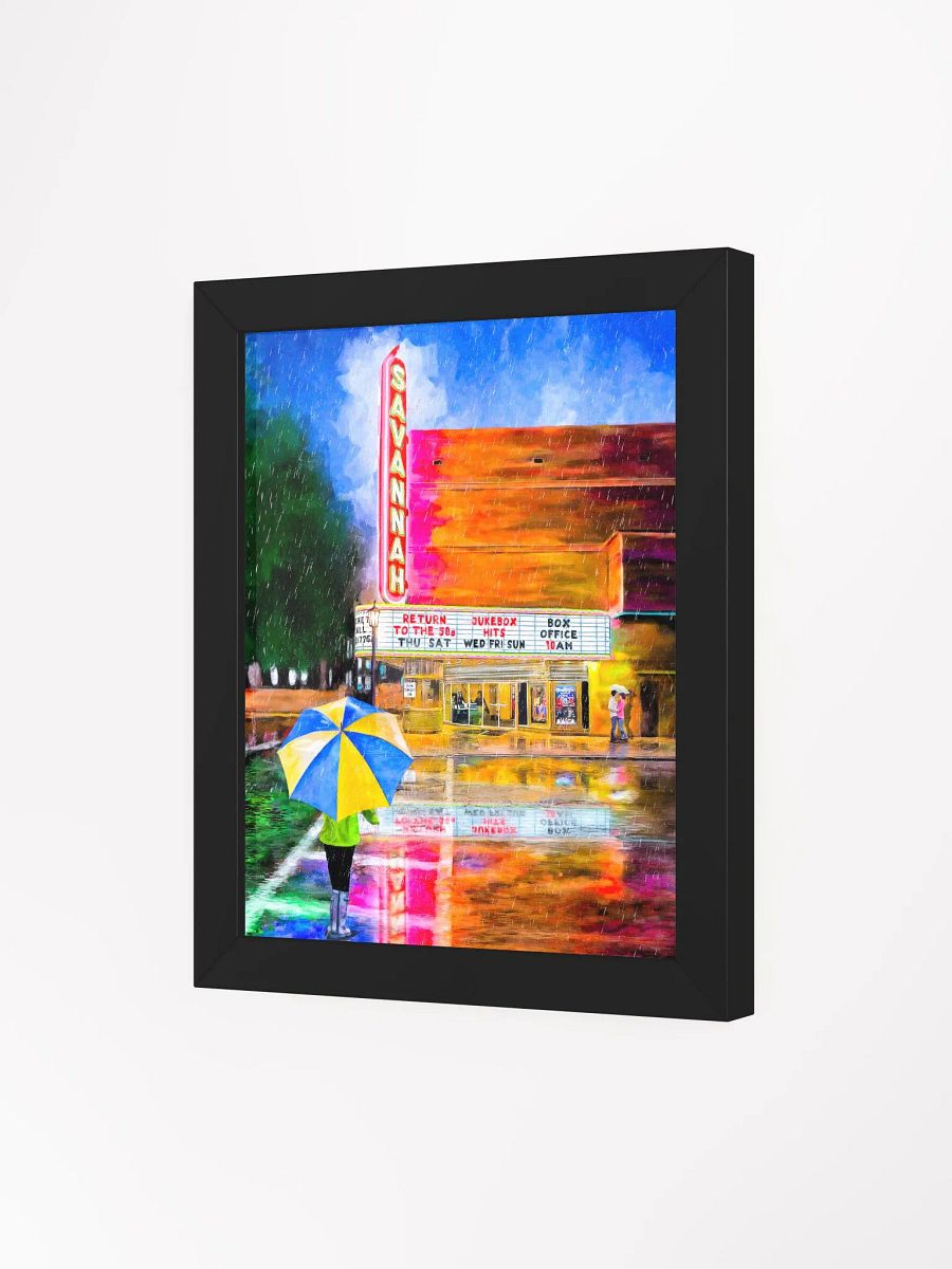 Savannah Theatre In The Rain – Framed Poster product image (47)