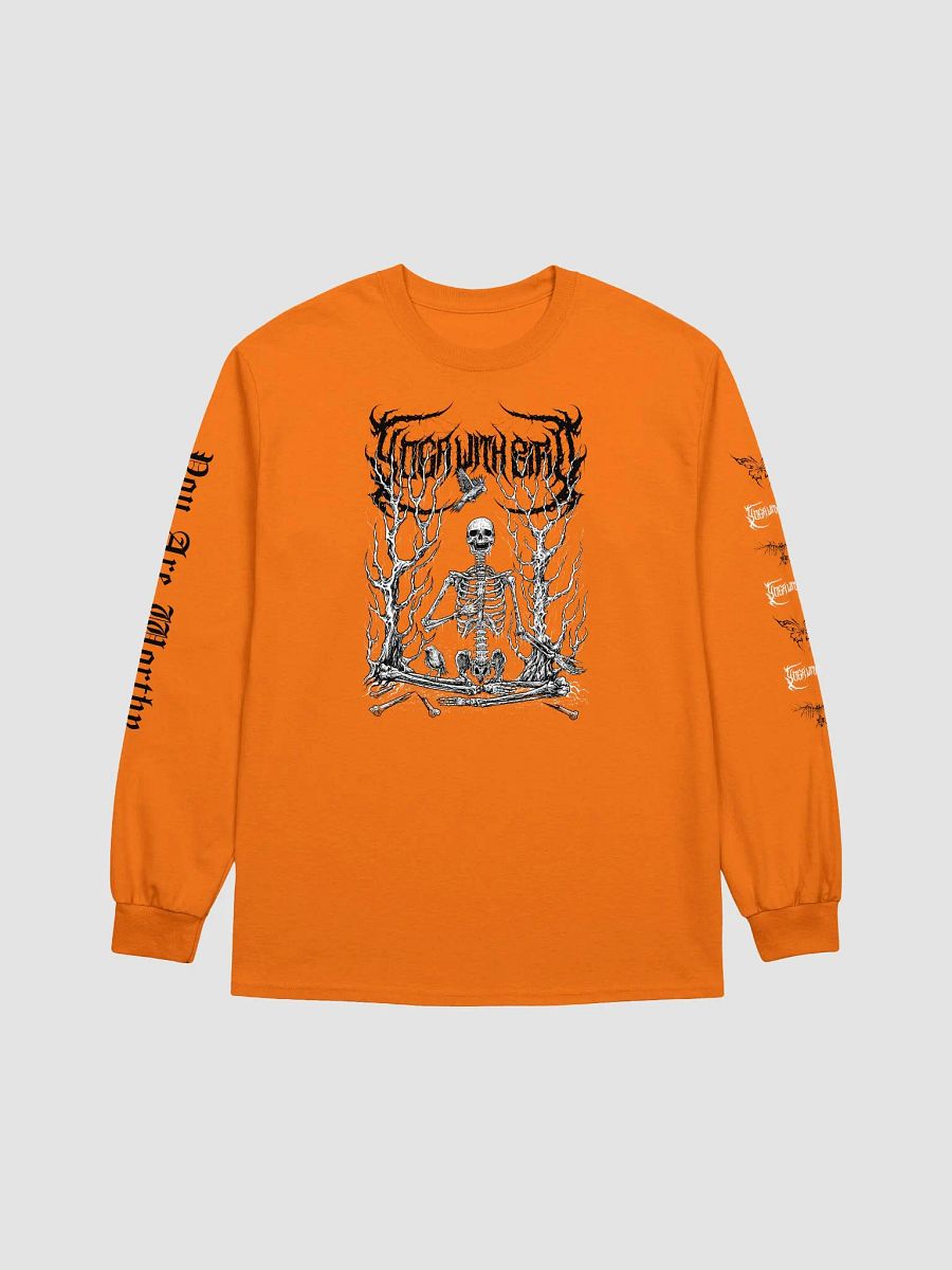 Corpse Pose Orange Long Sleeve product image (1)