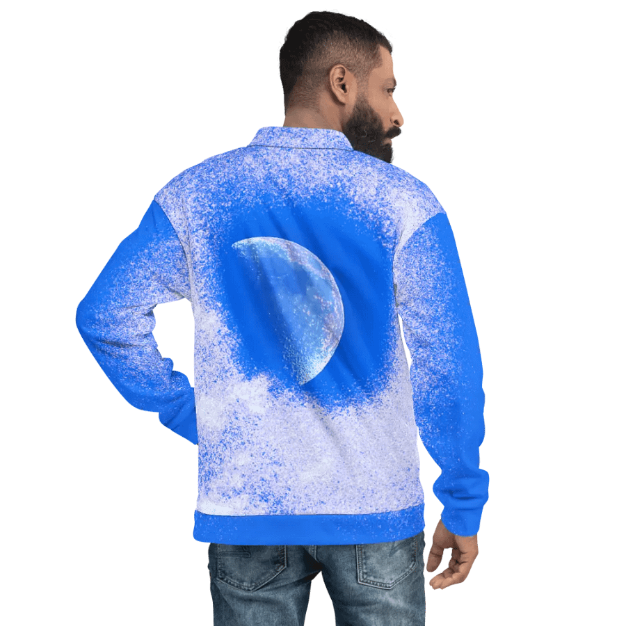 Disintegrating Moon Unisex Bomber Jacket product image (10)
