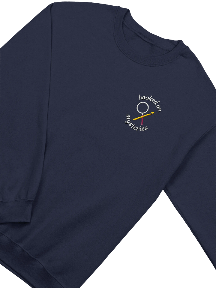 Hooked on Mysteries Embroidered Crewneck Sweatshirt product image (1)