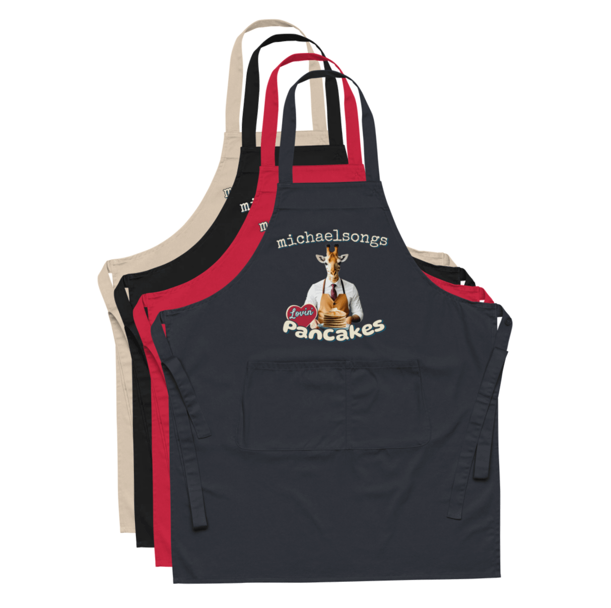 organic apron with Lovin' Pancakes logo product image (1)