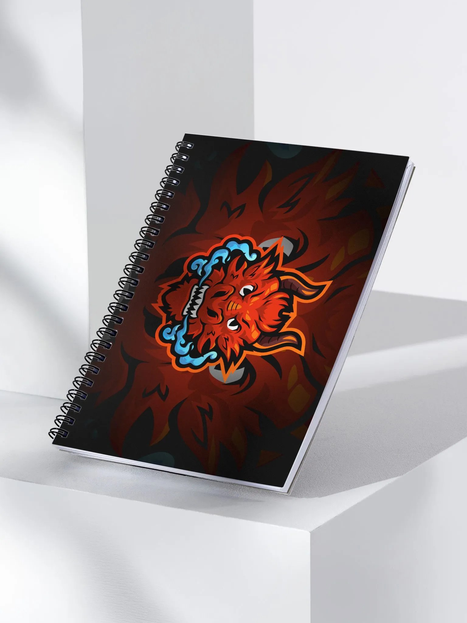 Grim Falcon Spiral Dot Notebook product image (3)